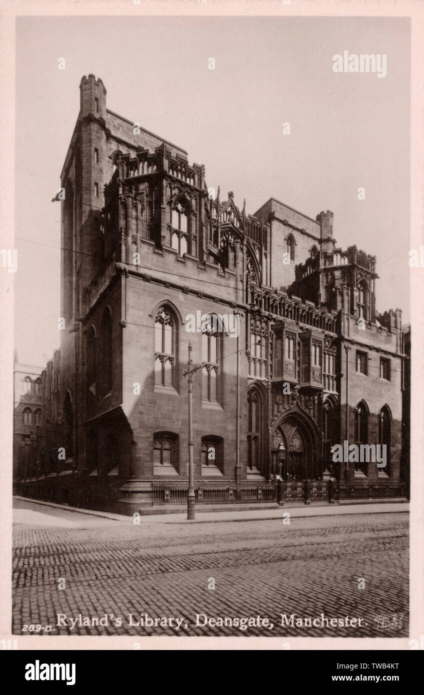 Ryland's Library, Deansgate, Manchester Stockfoto
