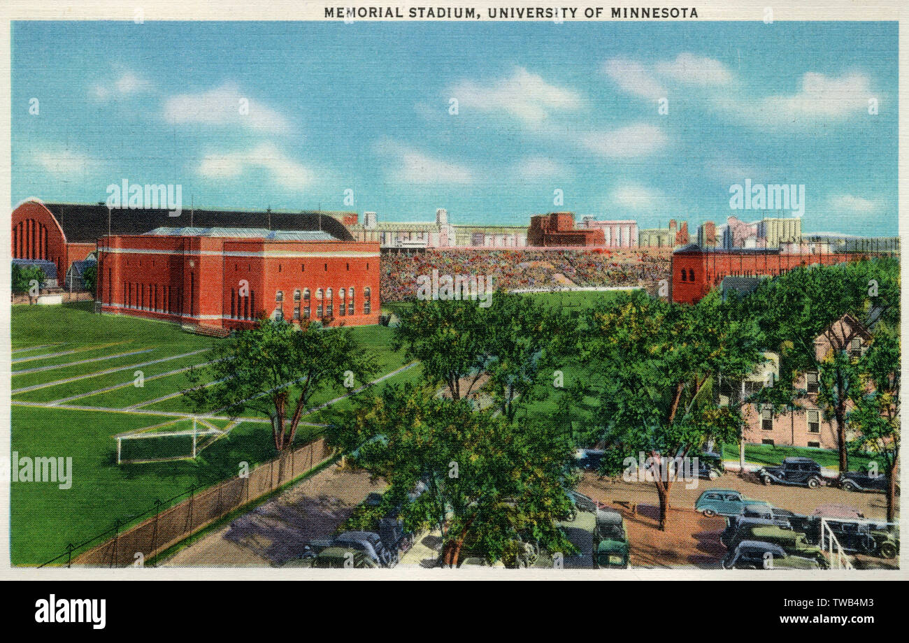 Memorial Stadium, Minneapolis, Minnesota, USA Stockfoto