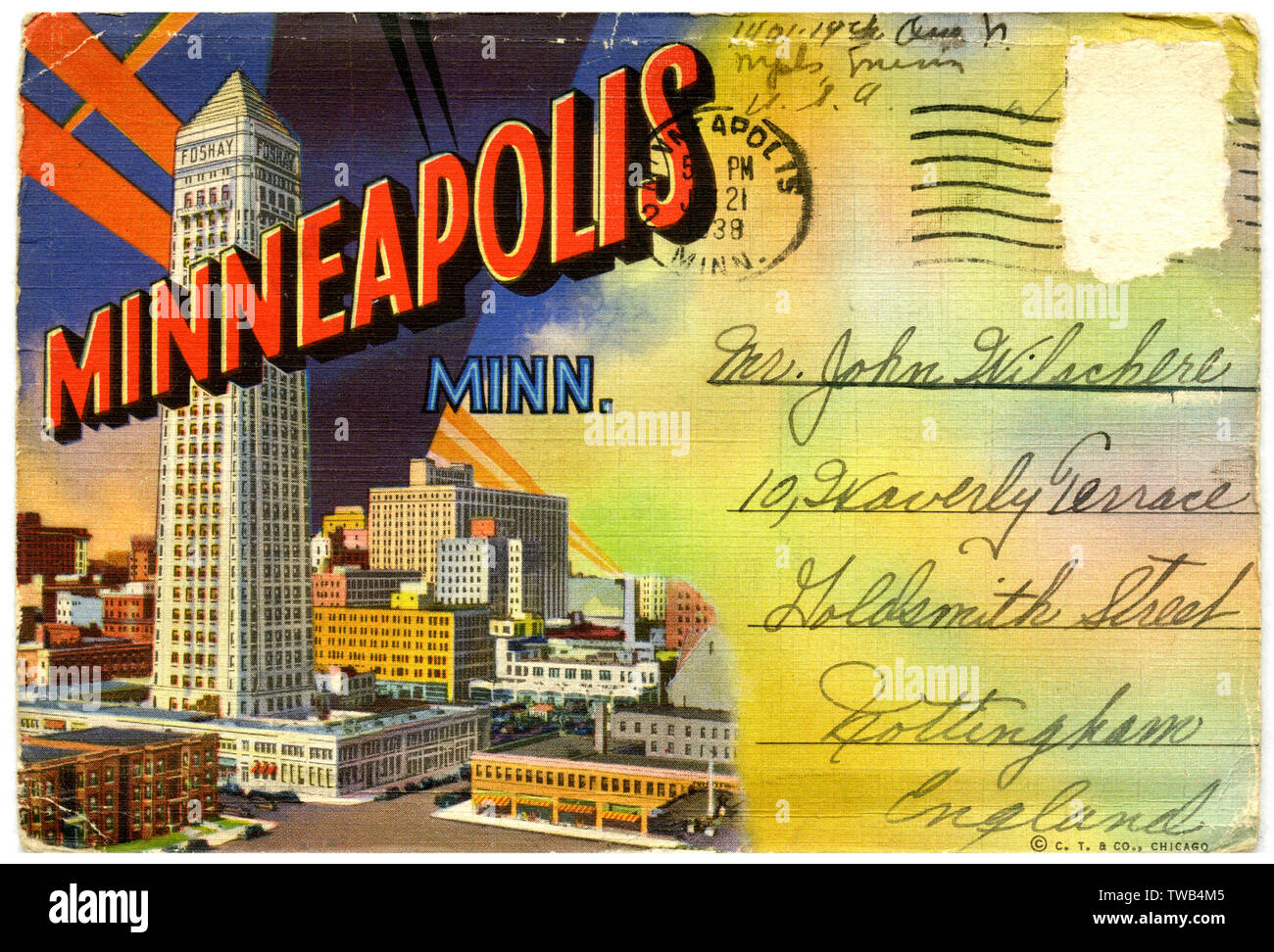 Allgemeiner Blick auf Minneapolis, Minnesota, USA Stockfoto