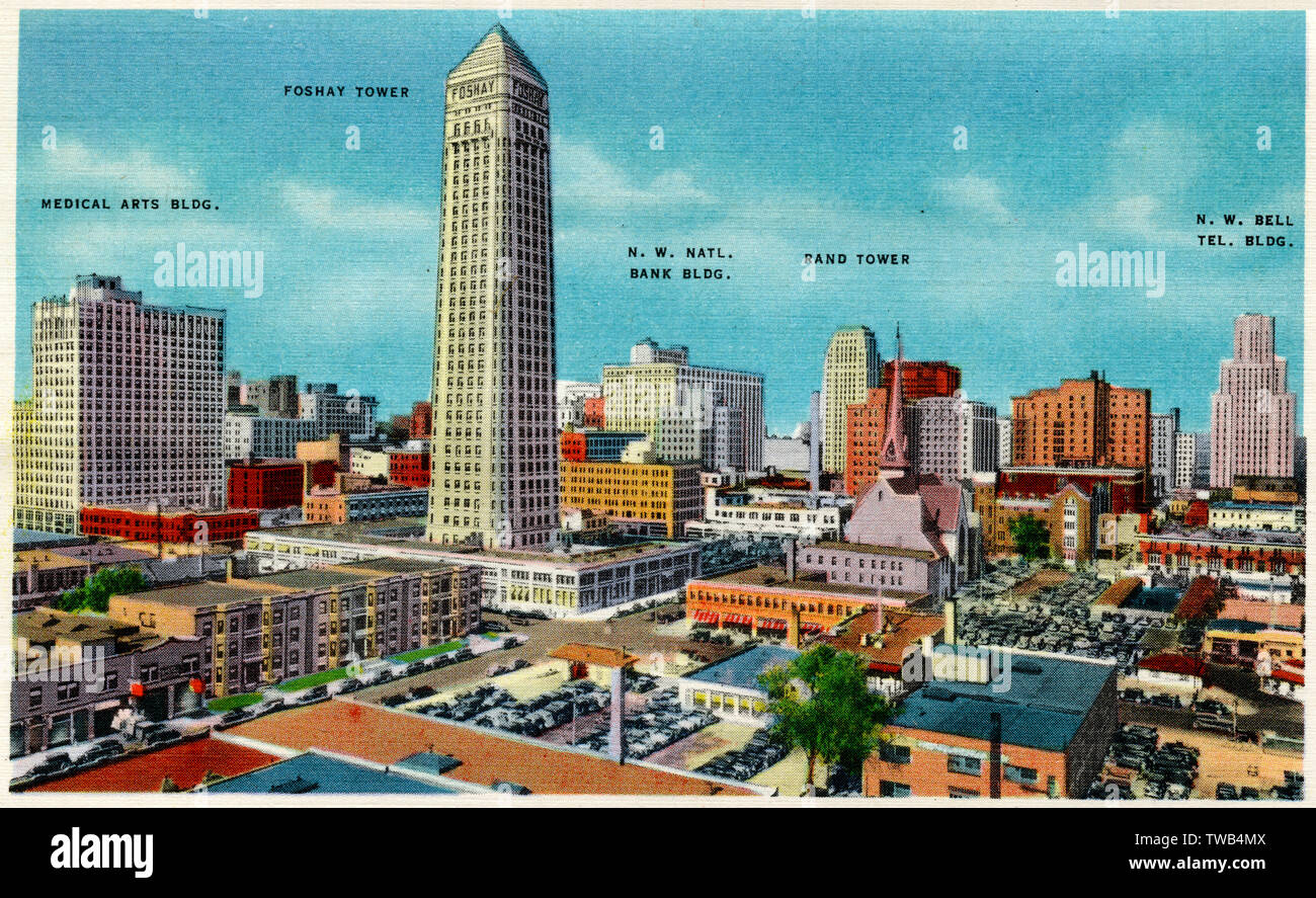 Allgemeiner Blick auf Minneapolis, Minnesota, USA Stockfoto