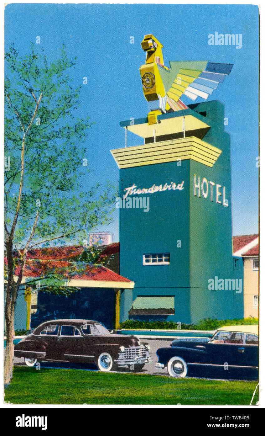 Hotel Thunderbird, Las Vegas, Nevada, USA. Datum: 1940s Stockfoto