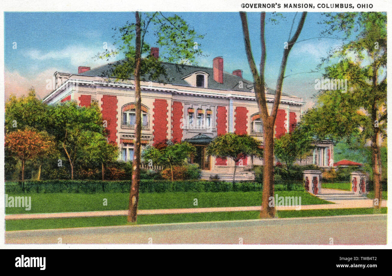 Governor's Mansion, Columbus, Ohio, USA Stockfoto