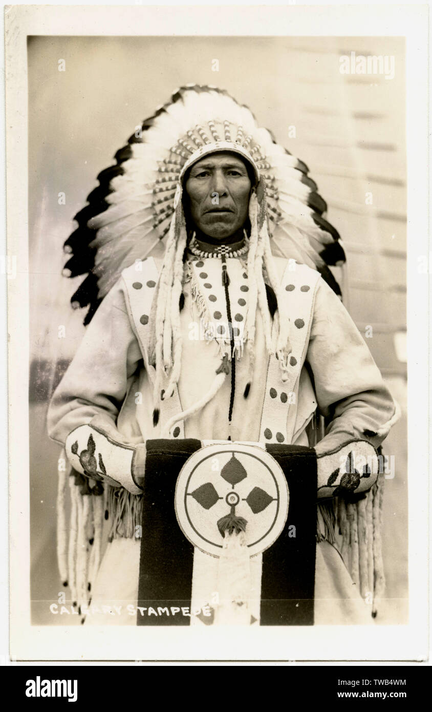 Indianischer Häuptling, Calgary Stampede, Kanada Stockfoto