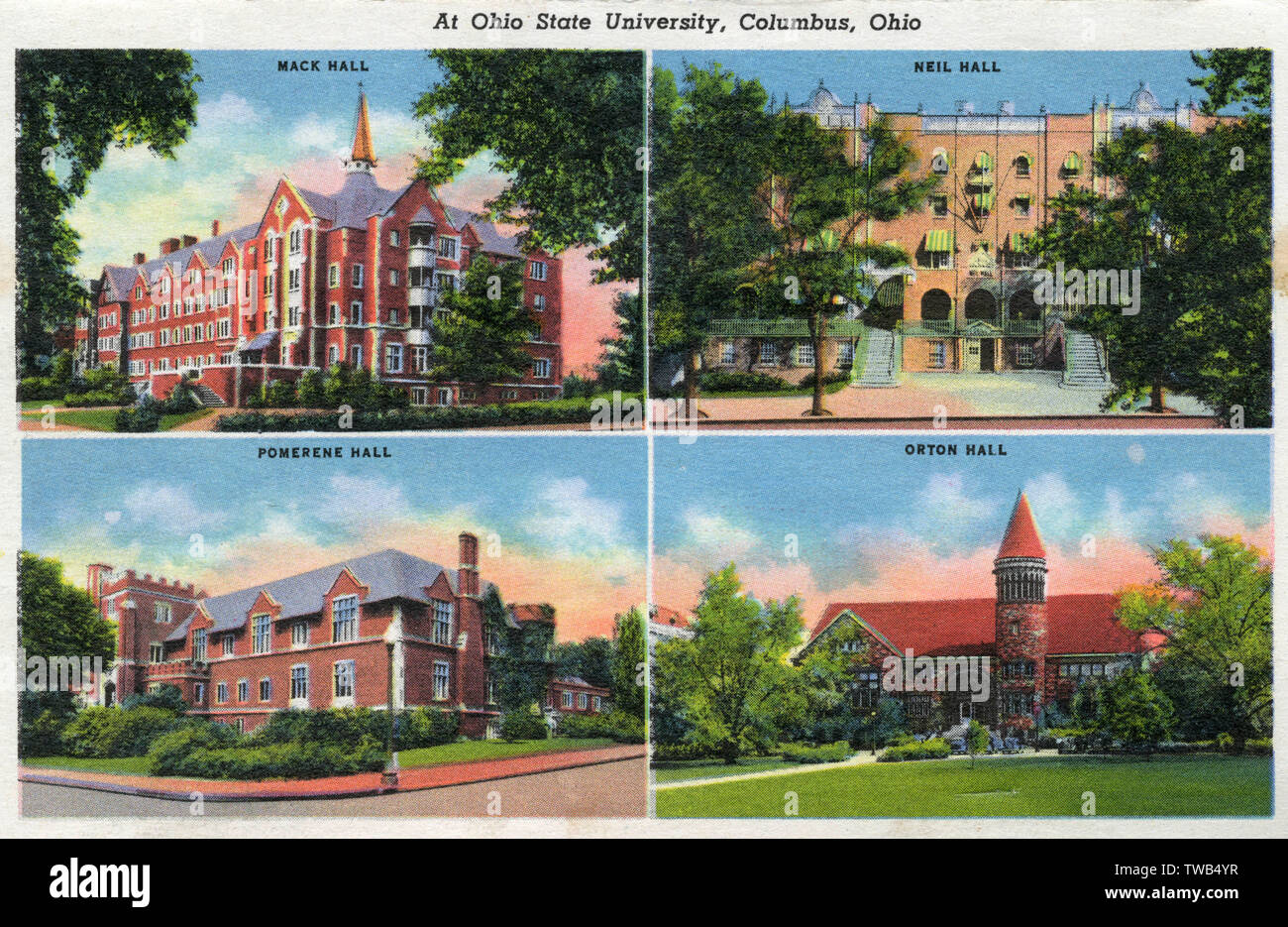 Four Views, Ohio State University, Columbus, Ohio, USA Stockfoto