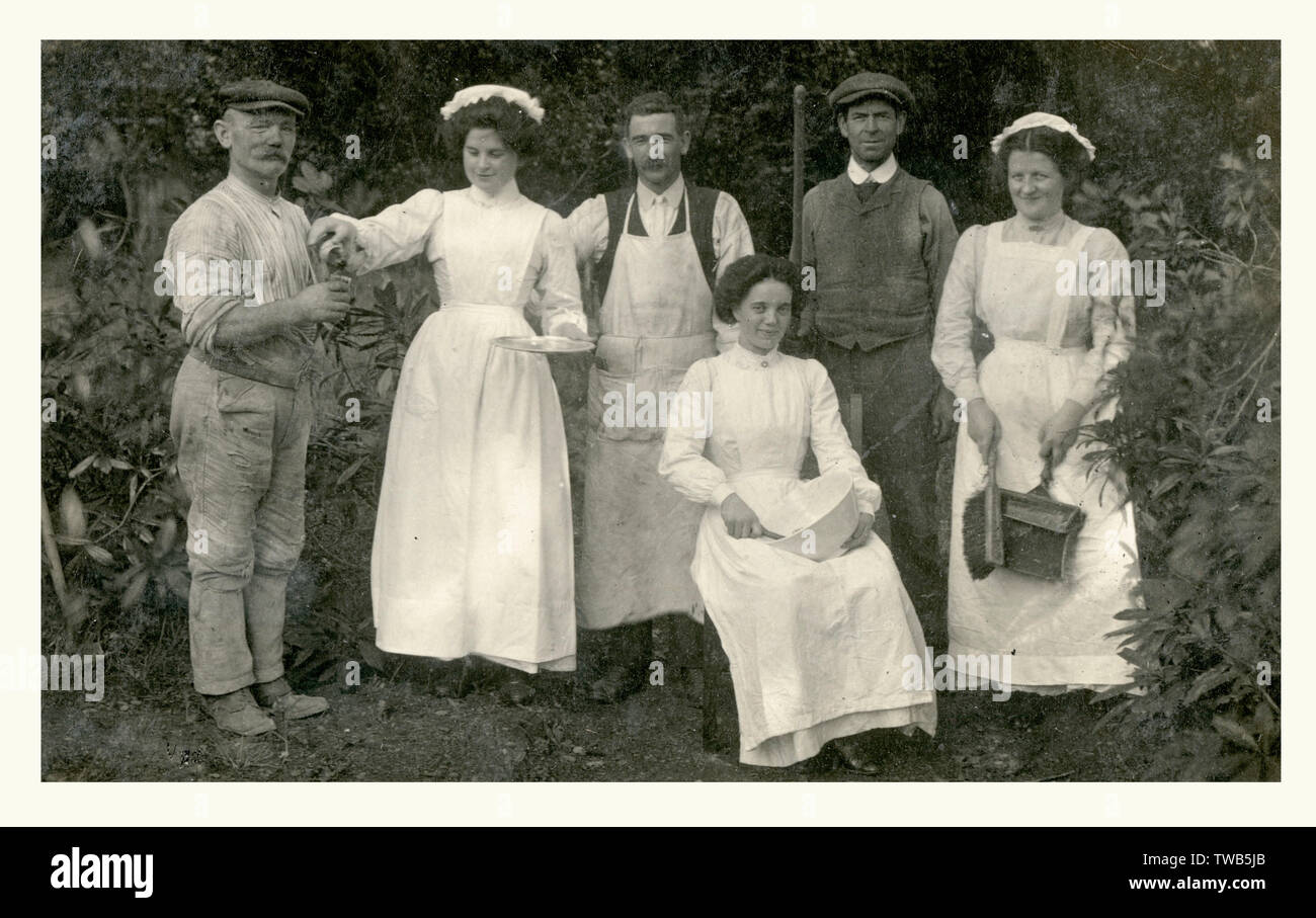 Haushaltspersonal – Obere Mittelschicht Stockfoto