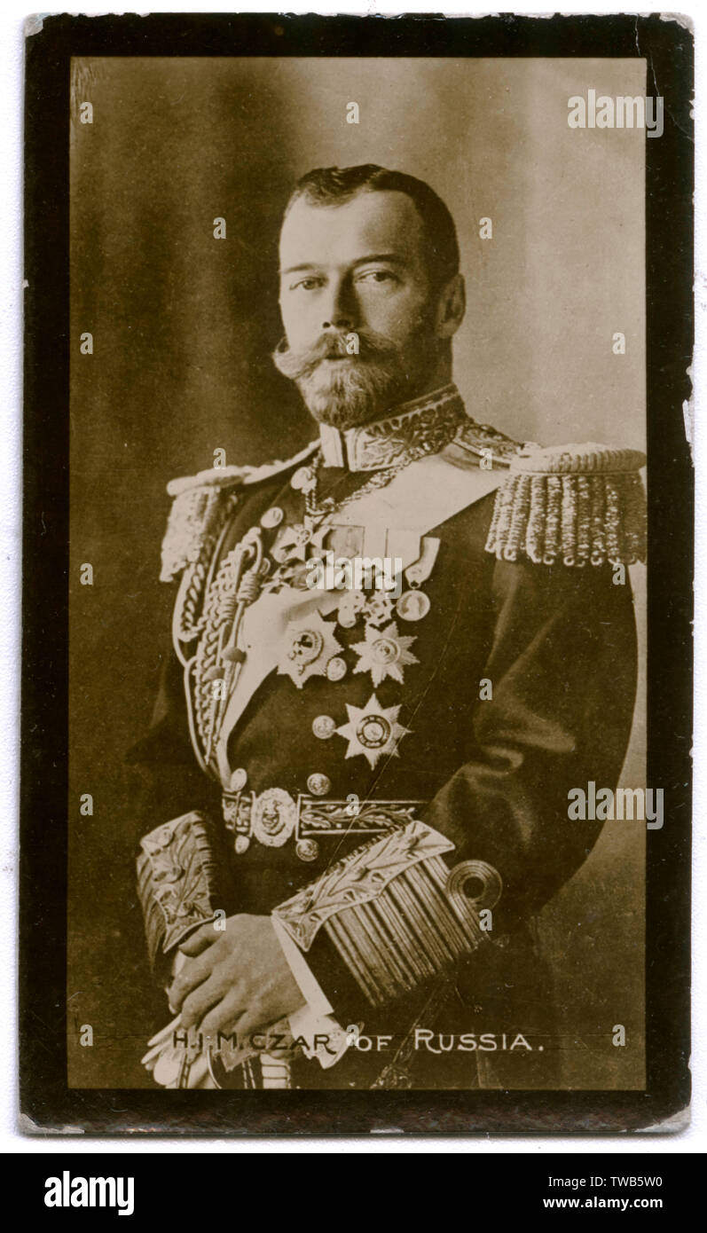 Zar Nikolaus II von Russland Stockfoto