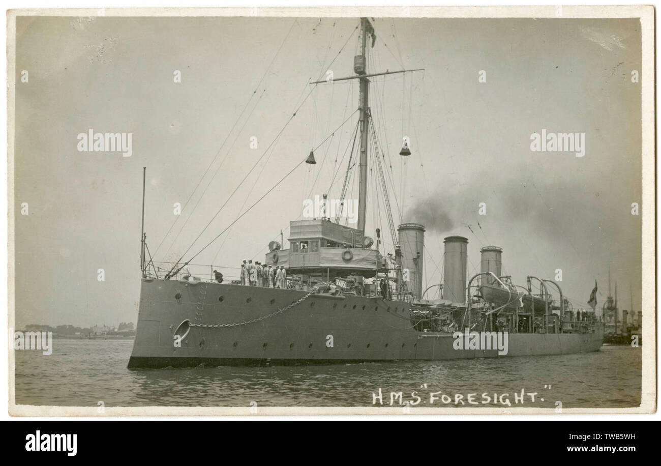 HMS Foresight, britischer leichter Kreuzer Stockfoto