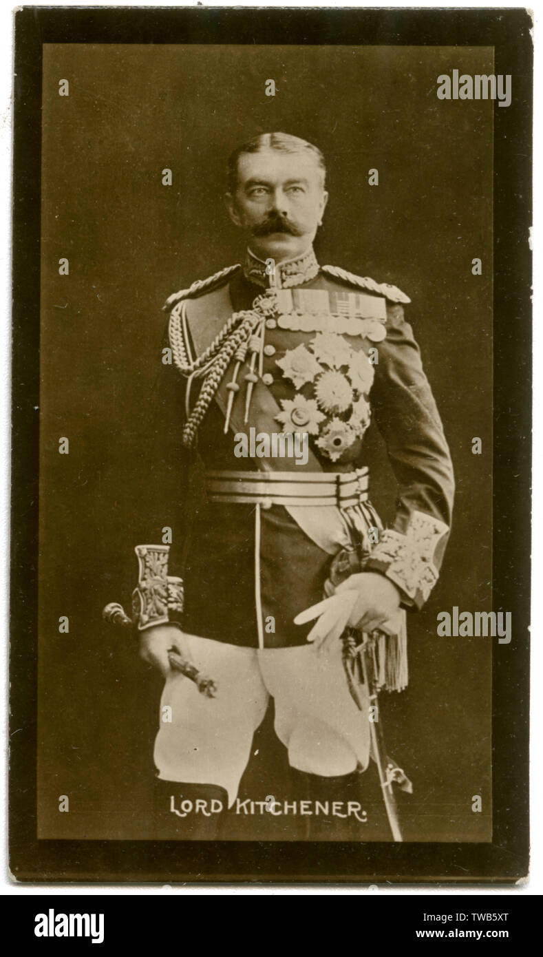 Lord Herbert Kitchener, britischer Armeeoffizier Stockfoto