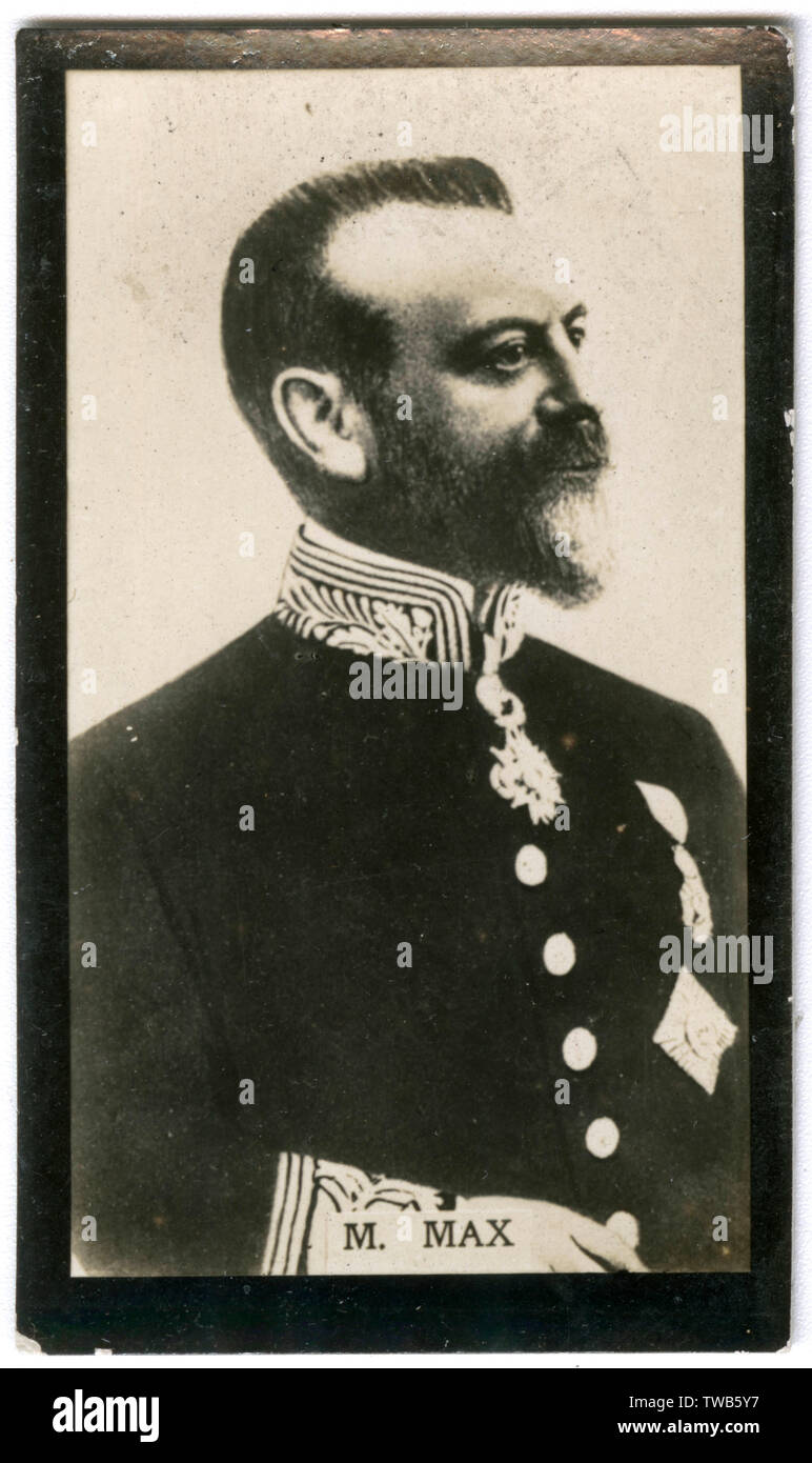 Adolphe Max, Bürgermeister von Brüssel, Belgien Stockfoto