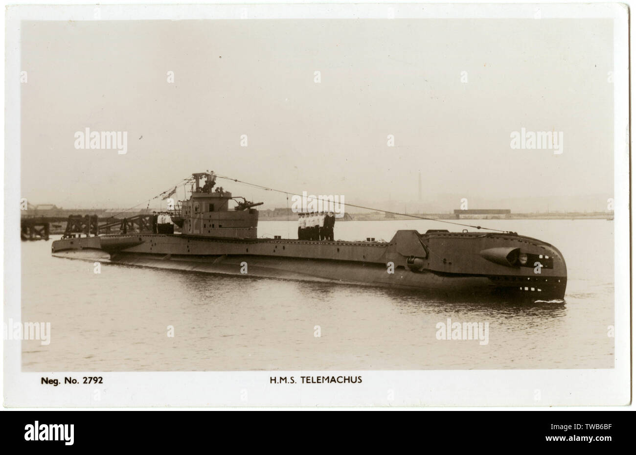 HMS Telemach, U-Boot der T-Klasse, WW2 Stockfoto