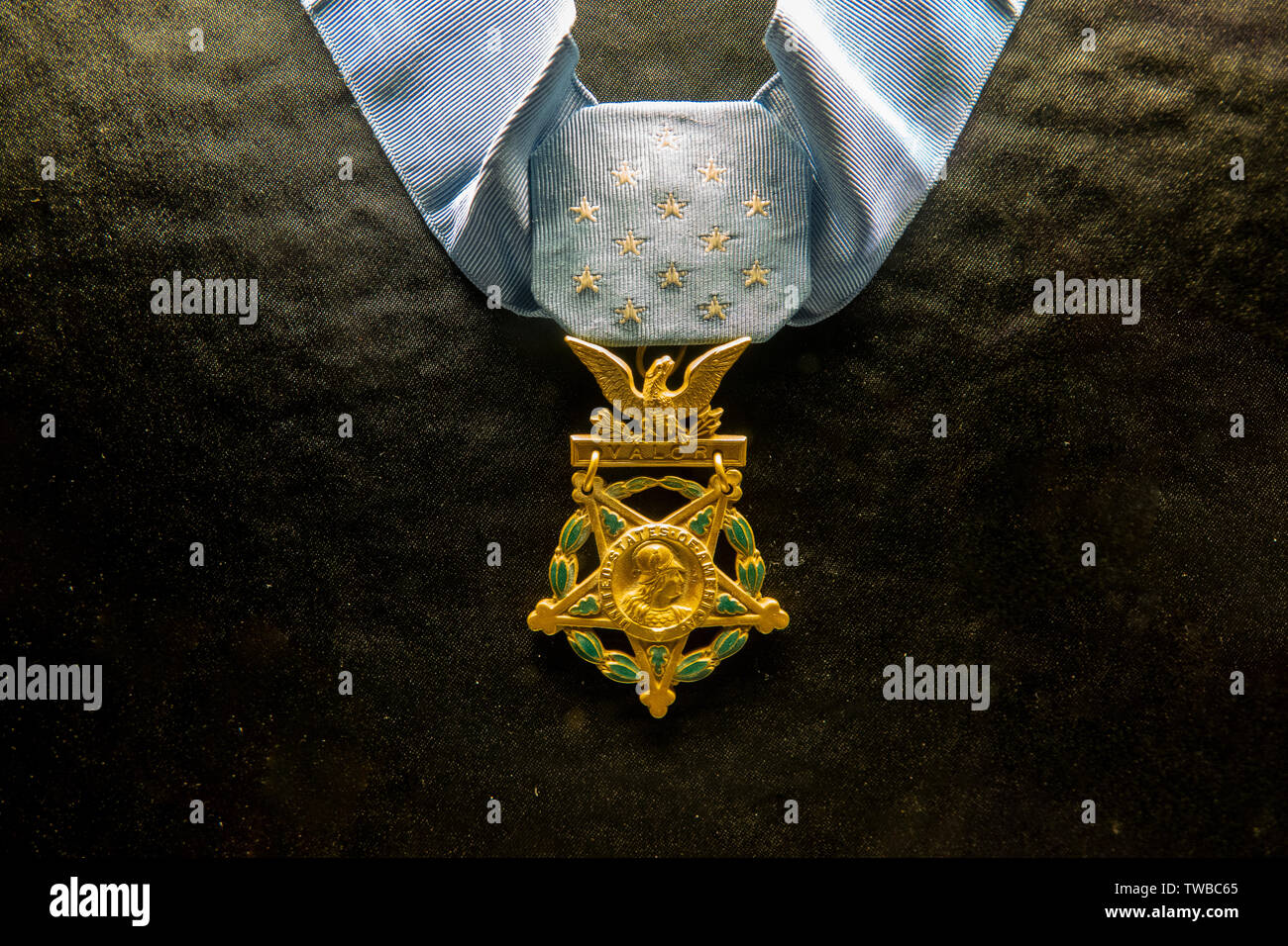 USA Vereinigte Staaten Ehrenmedaille Kriegshelden Armee Stockfoto