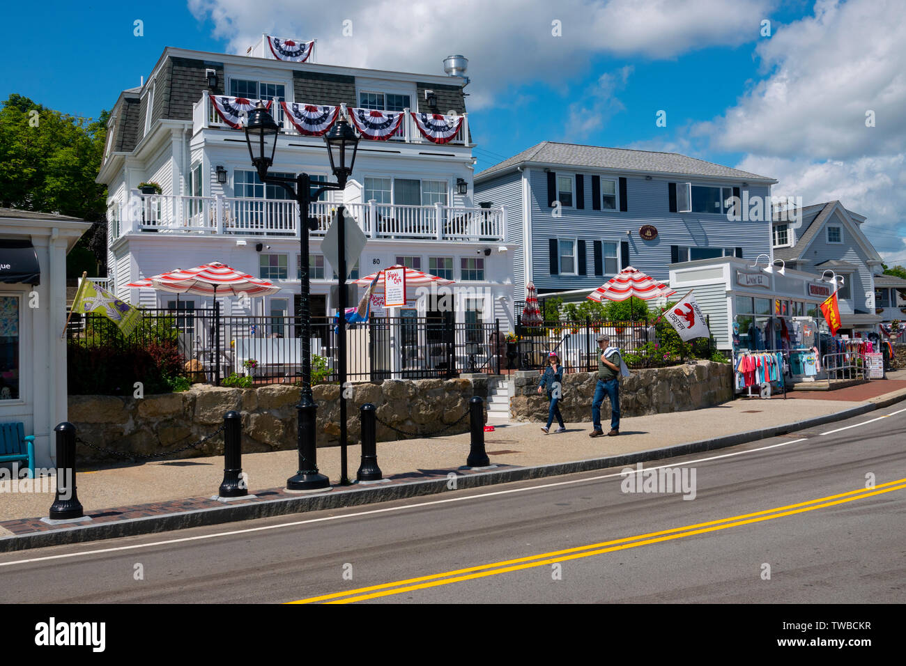USA Massachusetts MA Plymouth Plimouth Hafen sonnigen Sommertag Pilger hier gelandet Stockfoto