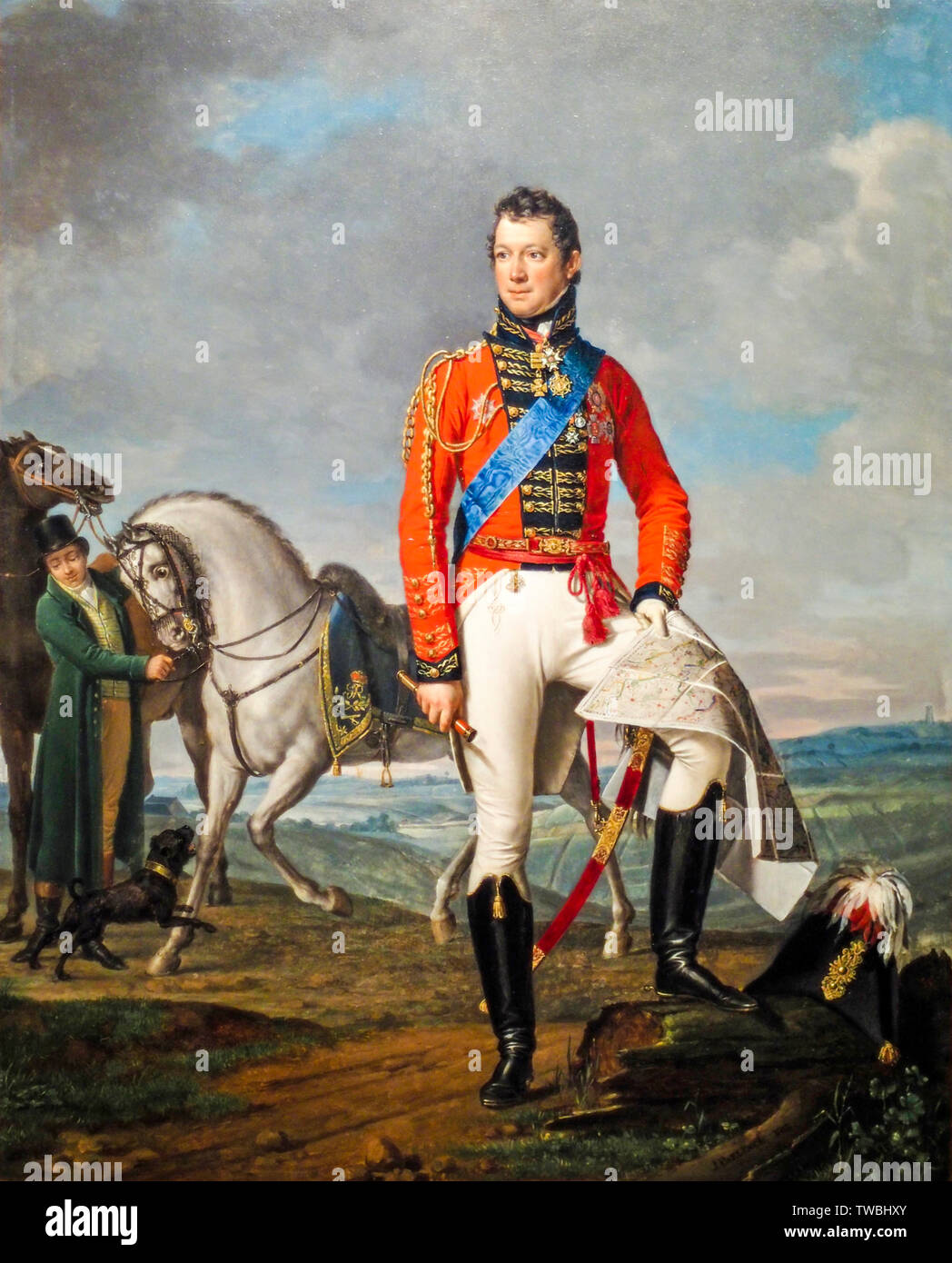 Sir Charles (Carl) August von Alten, 1764-1840, Portrait Malerei, 1818 Stockfoto