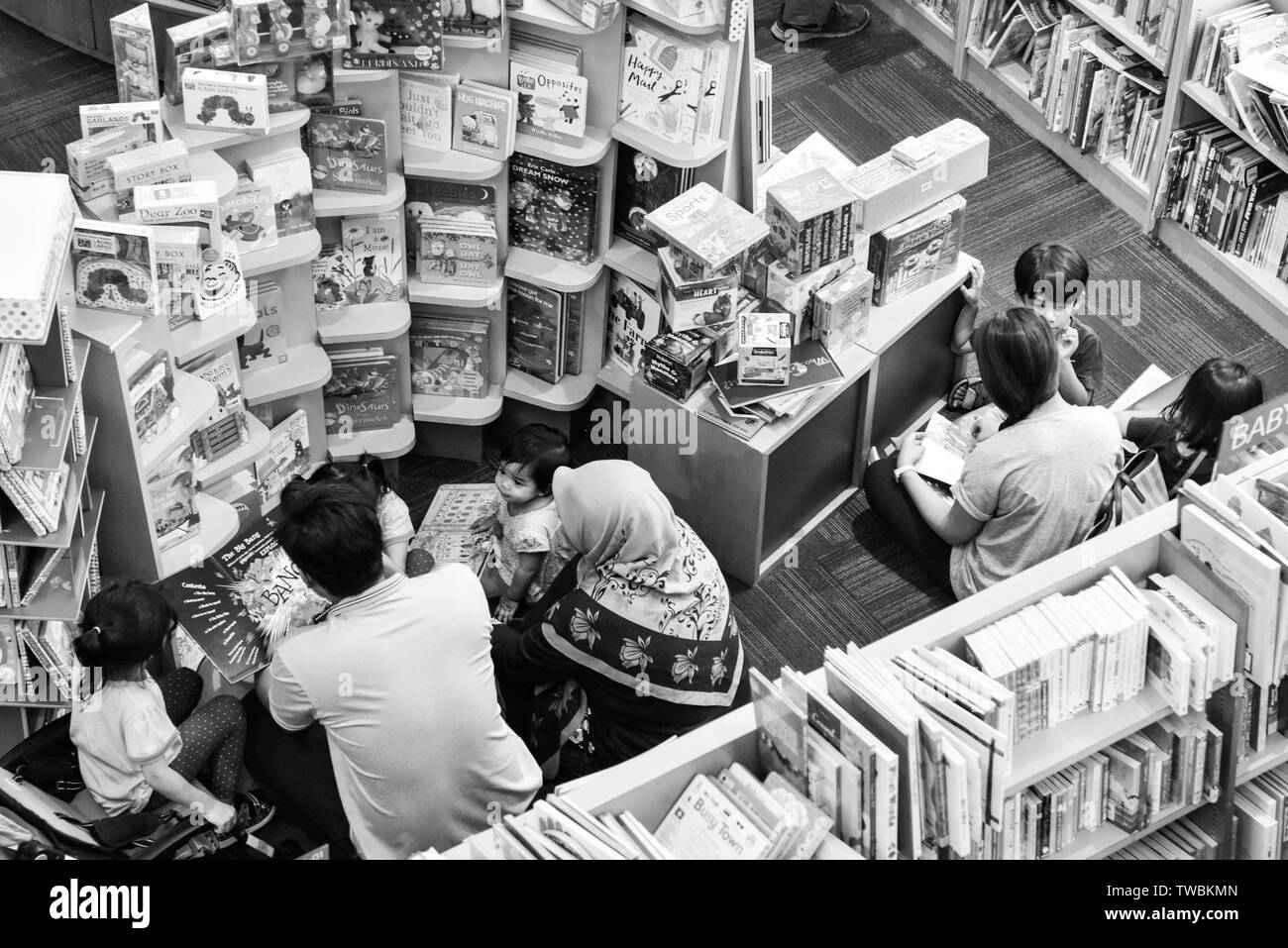 Buchhandlung, Kuala Lumpur Stockfoto