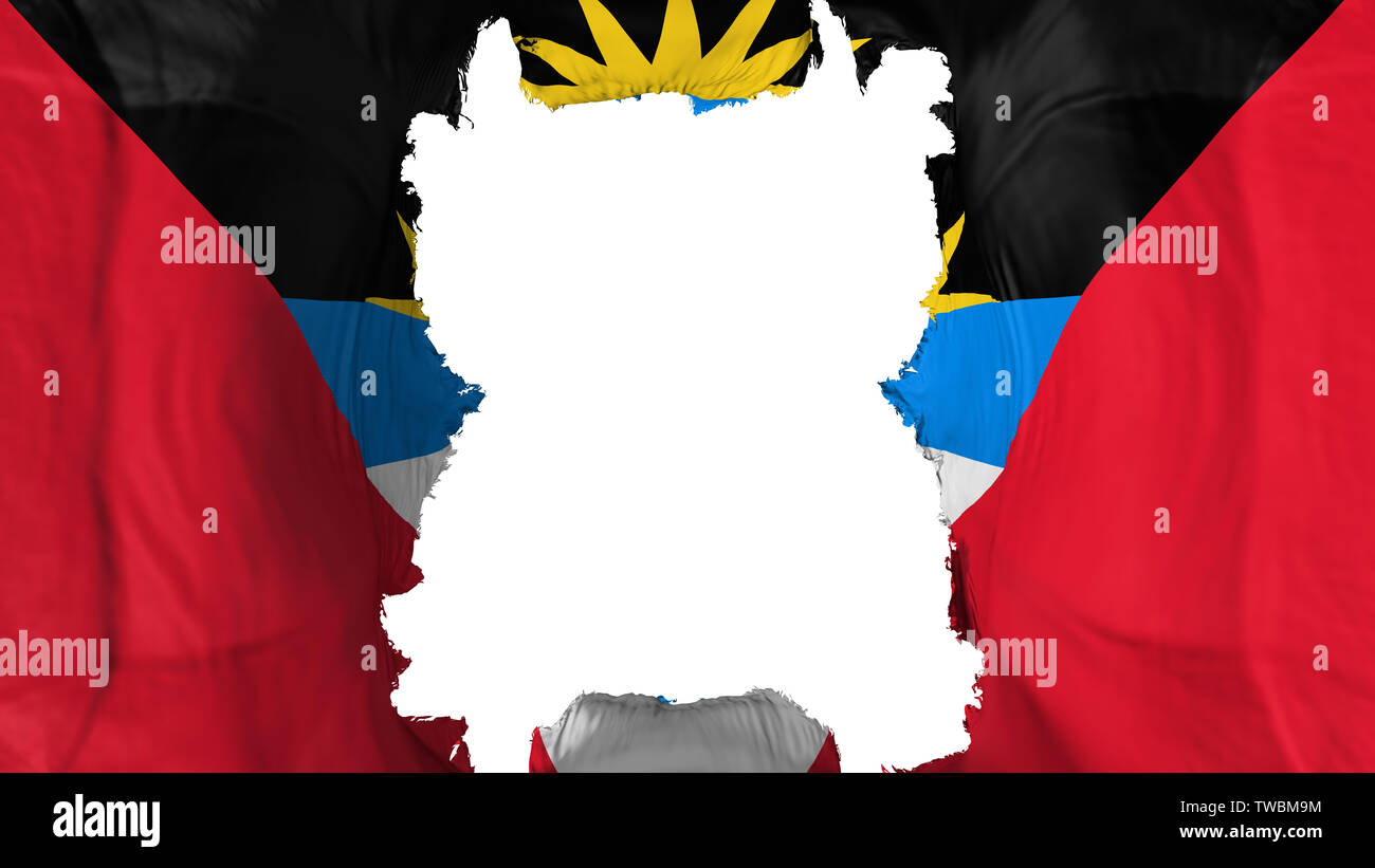 Rip Antigua und Barbuda flying Flag Stockfoto