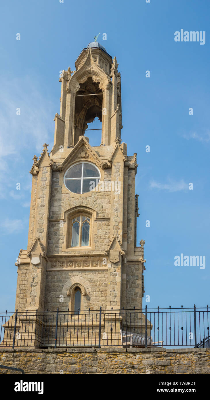 Wellington Clock Tower, Swanage, Dorset, Großbritannien Stockfoto