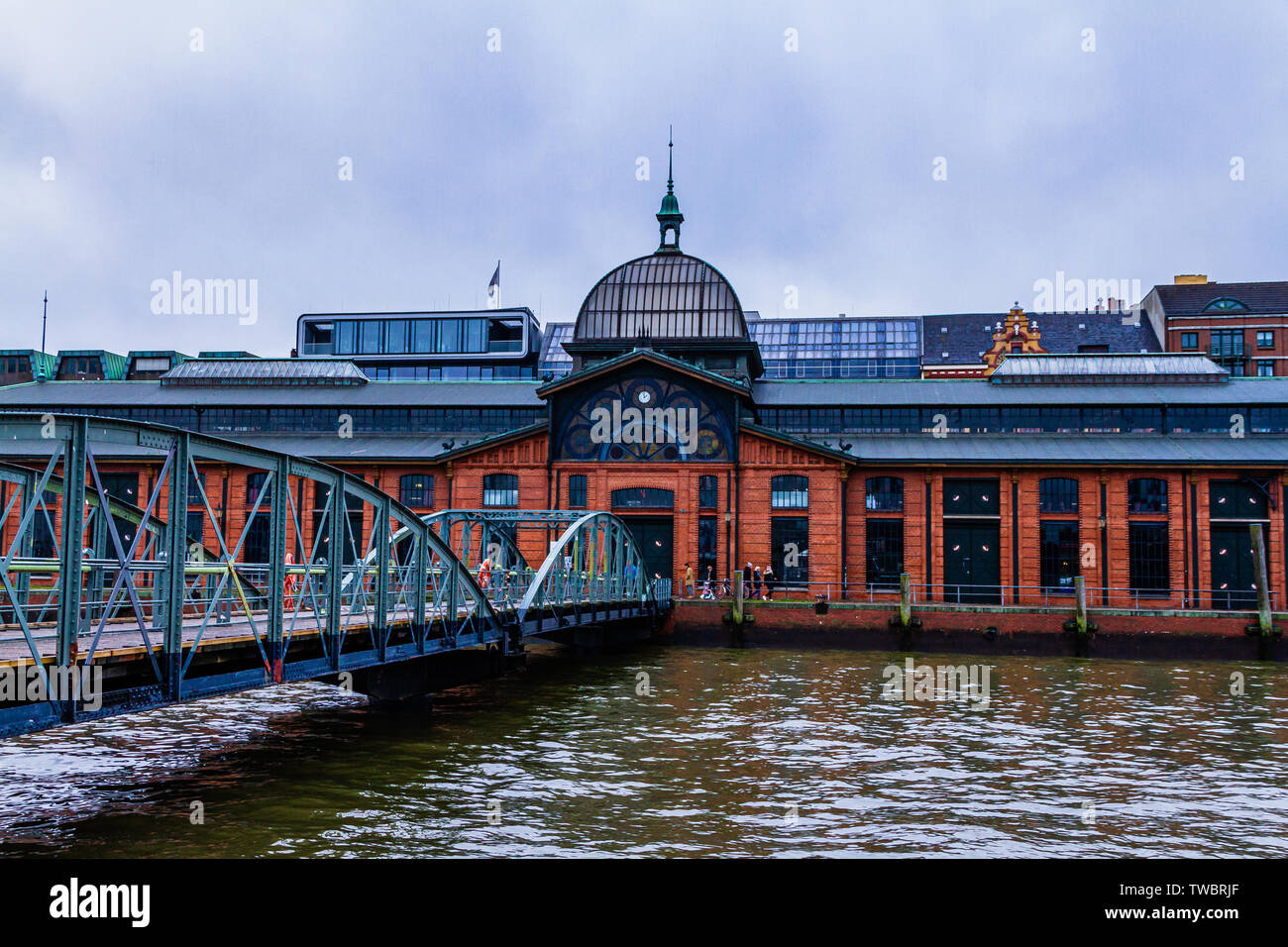 Der Fischmarkt, Hamburg, Deutschland. Januar 2019. Stockfoto