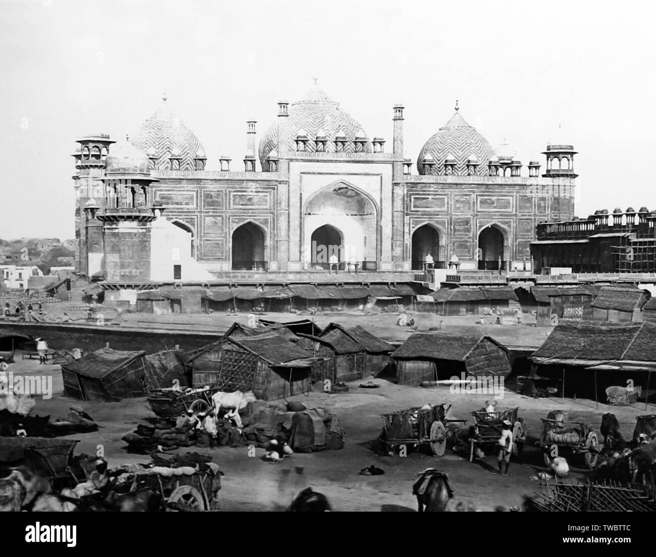 Jama Moschee, Musjit, Agra, Indien Stockfoto