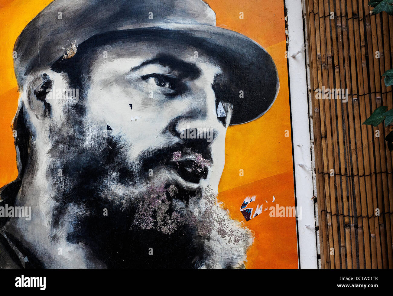 Kubas Kunst fidel castro und die Väter Kubas Stockfoto