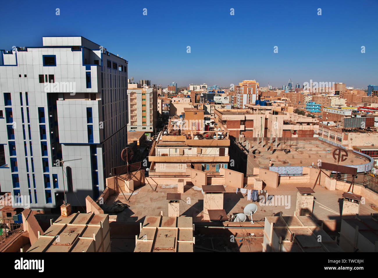 Stadt Khartum im Sudan Stockfoto