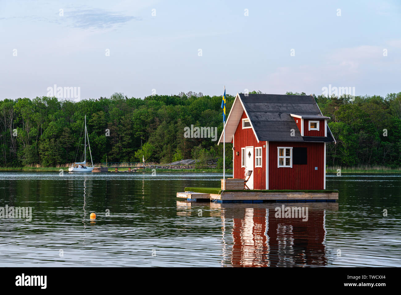 Hausboot Stockfoto