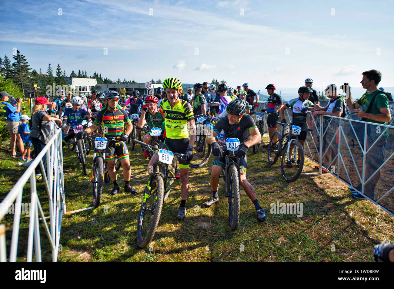 UNITED STATES - Juli 20, 2017: Hauptabteilung der USAC Mountainbike nationalen Meisterschaften in Snowshoe West Virginia. (Foto von Douglas Graham/L Stockfoto