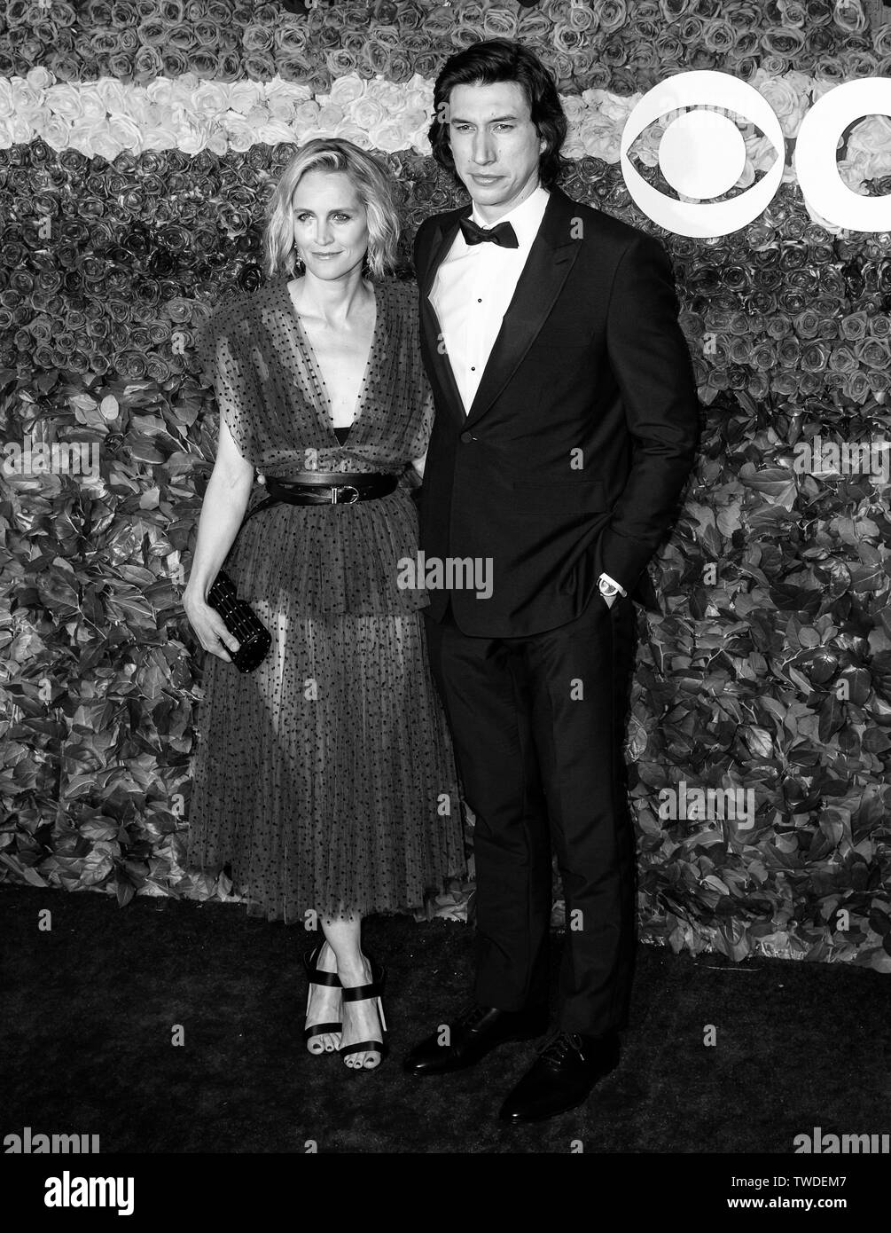 New York, NY - Juni 09, 2019: Joanne Tucker und Adam Treiber nehmen an der 73. jährlichen Tony Awards in der Radio City Music Hall Stockfoto