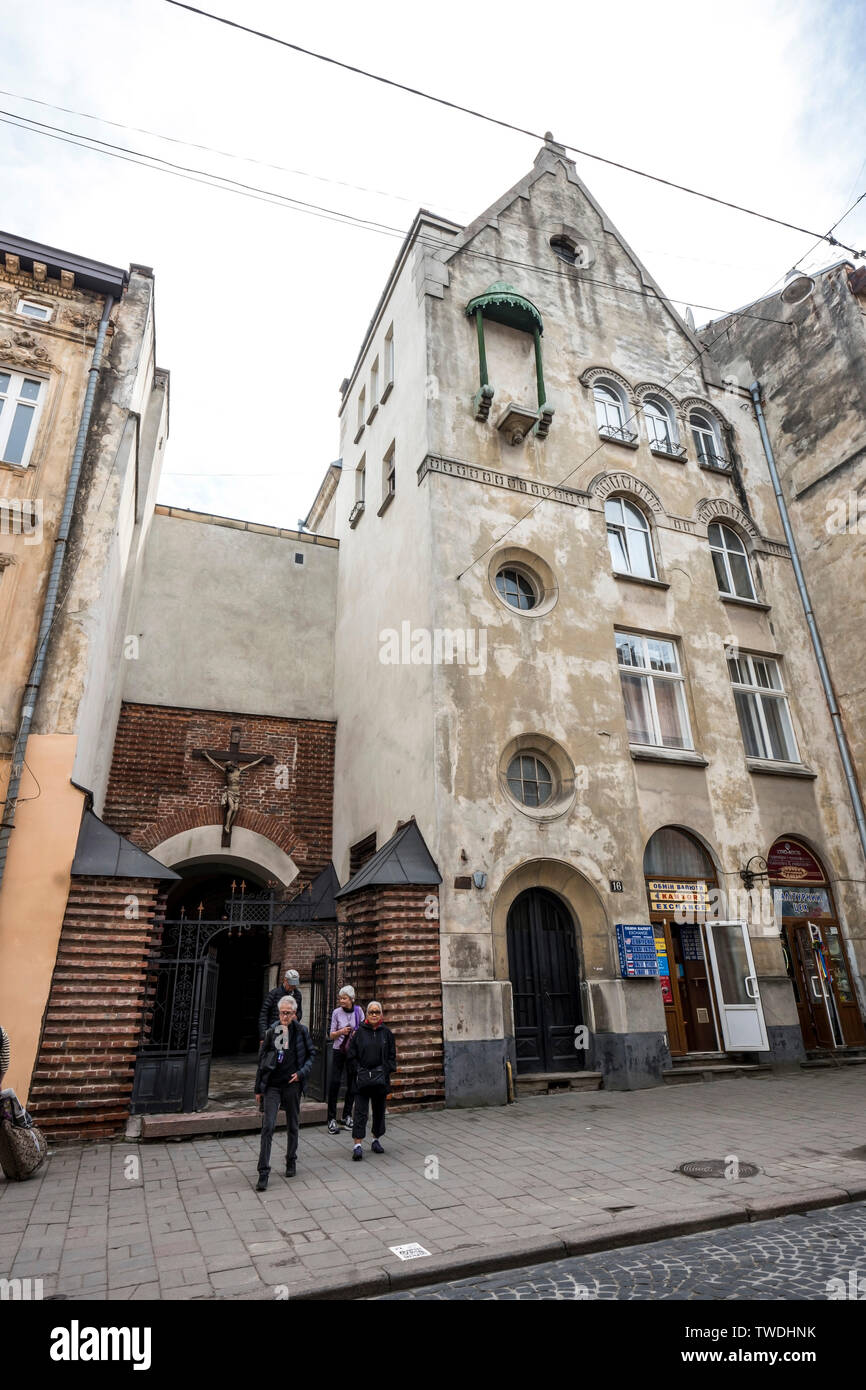 Armenische Kathedrale von Lemberg, Ukraine Stockfoto