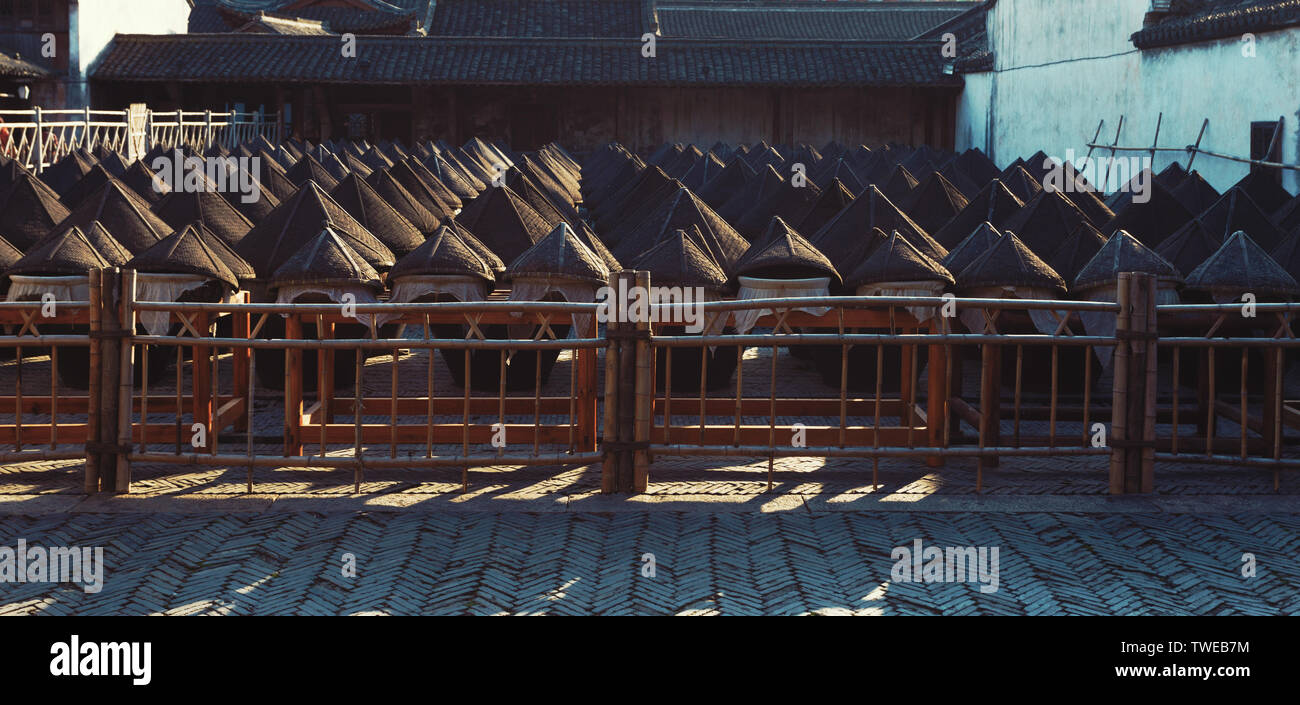 Chinesische Gärung Dosen Stockfoto