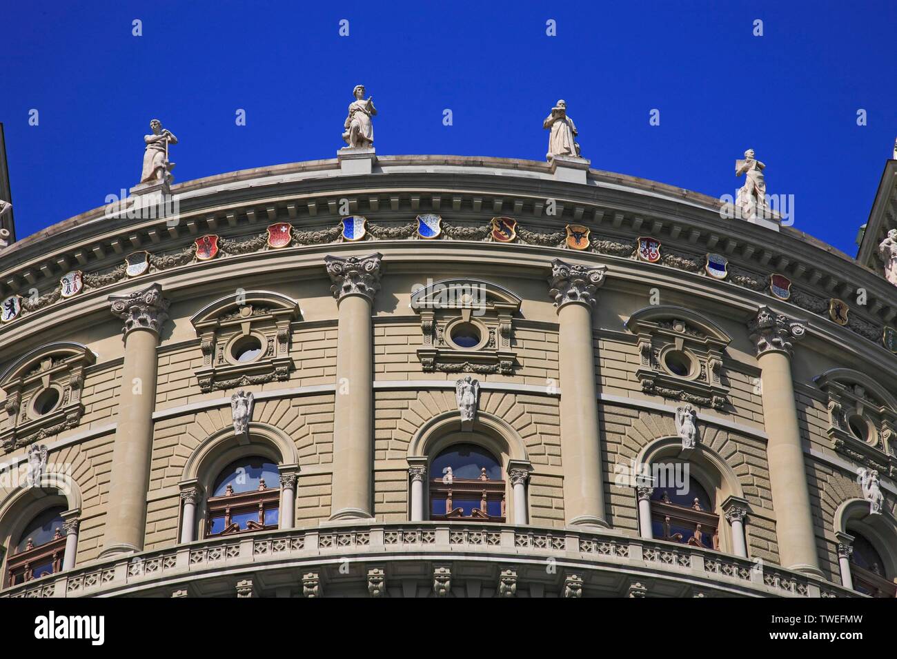 Parlament Gebäude im Bundeshaus in Bern, Schweiz, Europa Stockfoto
