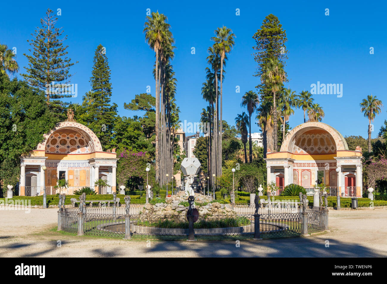 Villa Giulia Park, Palermo, Sizilien, Italien, Europa Stockfoto