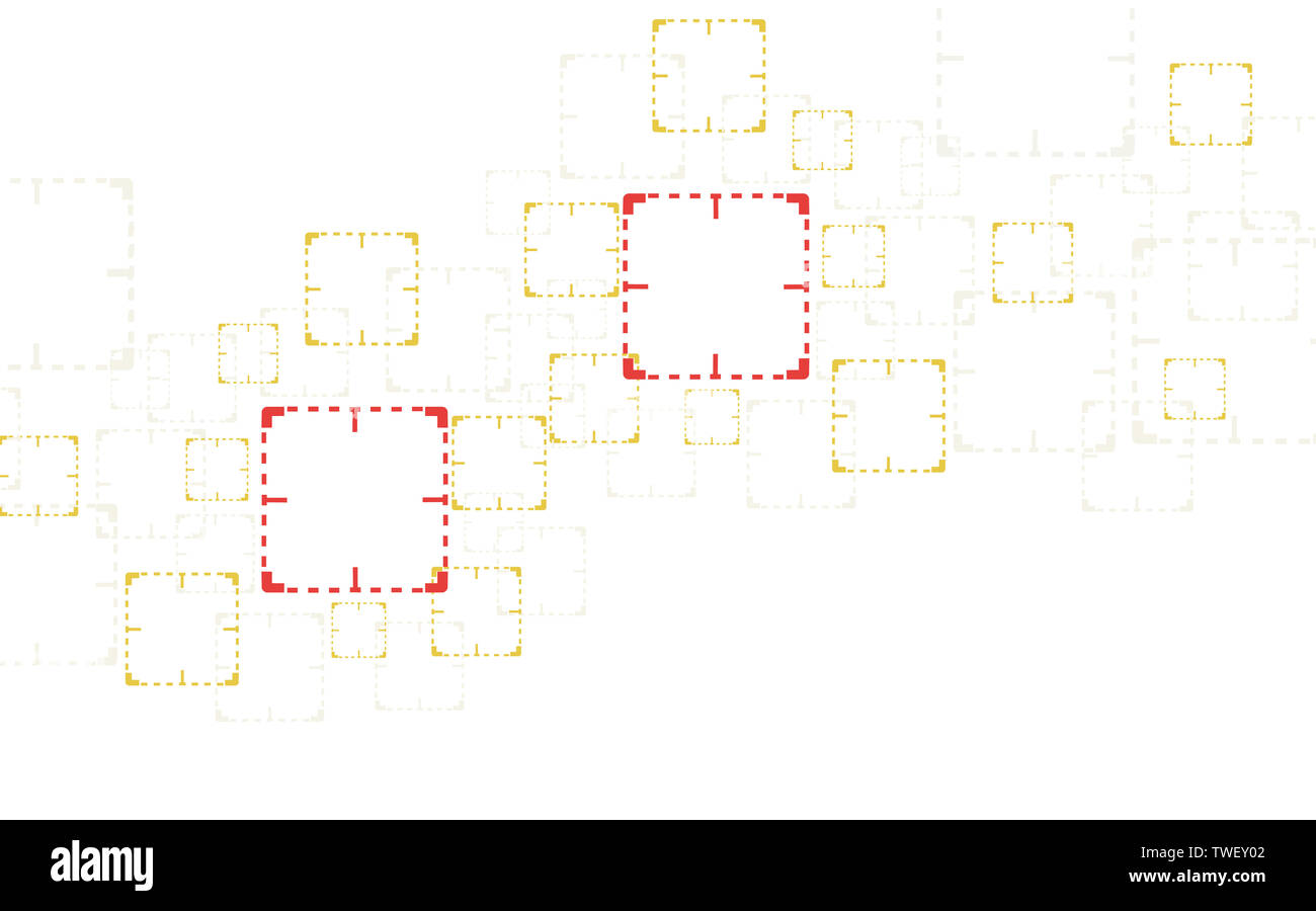 Ziel beobachtet, CCTV, in der Nähe des Fernseher zeichen Hintergrund Stockfoto