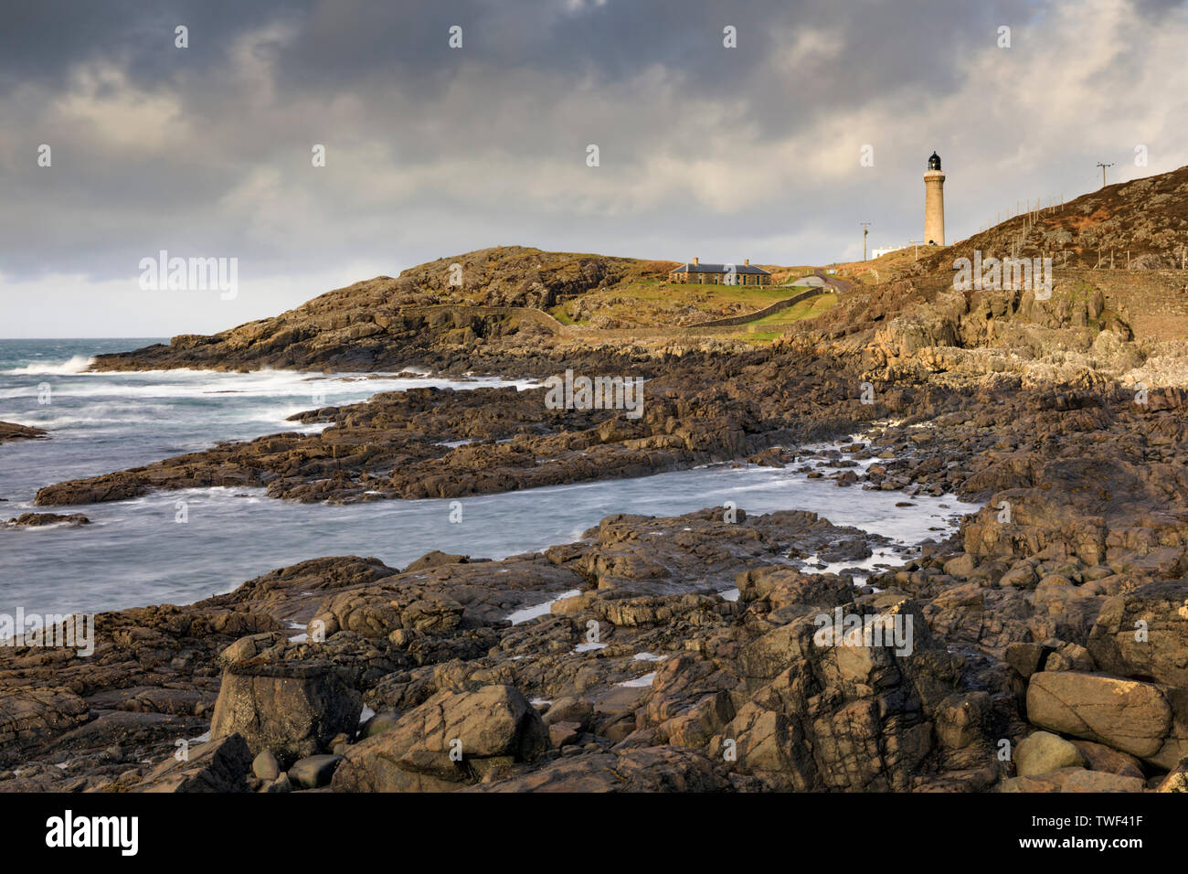 Ardnamurchan Lighthouse, die den westlichsten Punkt auf dem Festland Großbritannien. Stockfoto