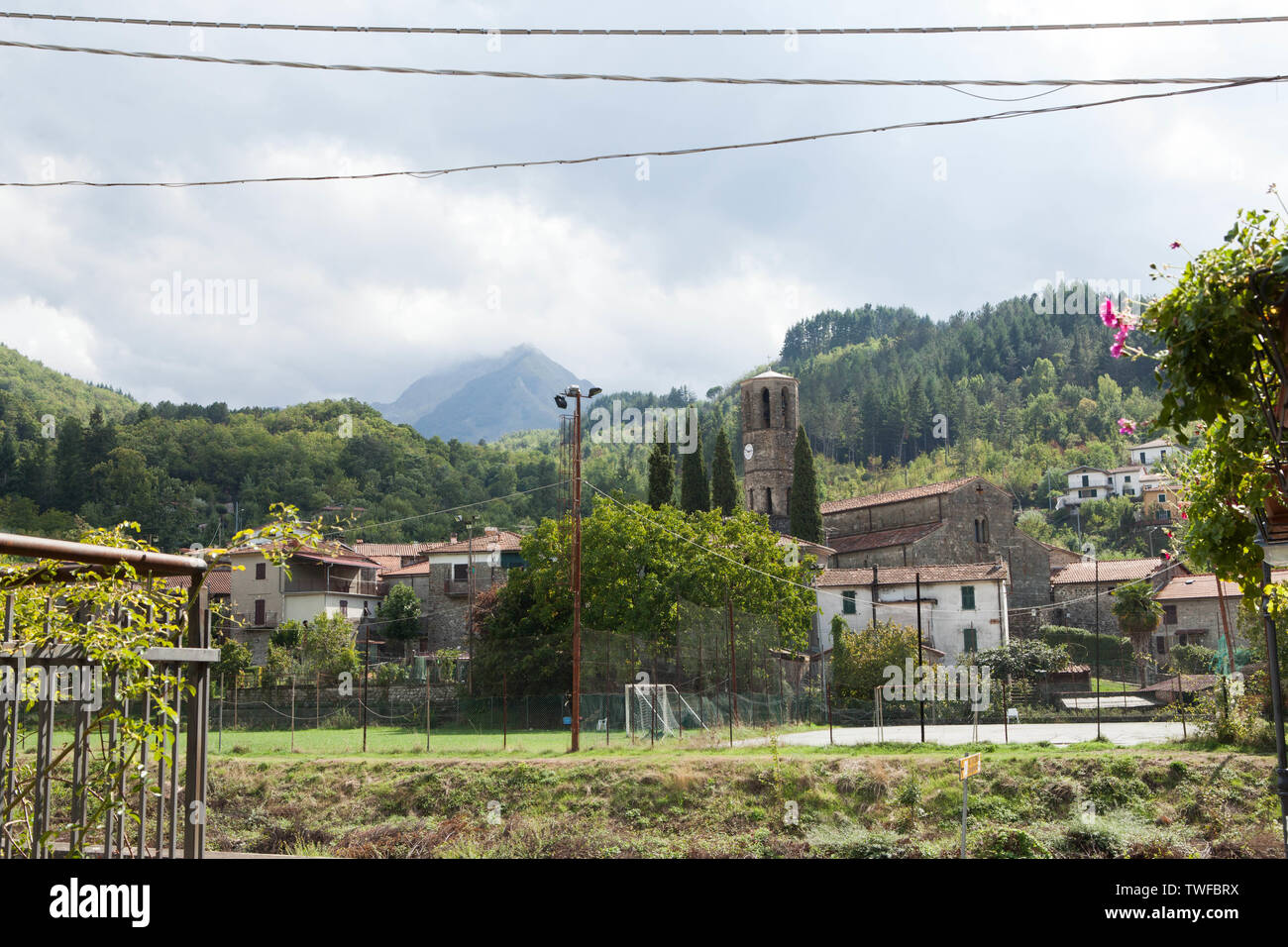 Toskanische Dörfer Stockfoto