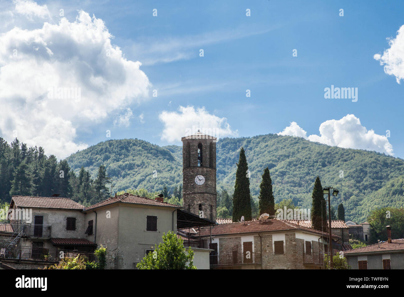 Toskanische Dörfer Stockfoto