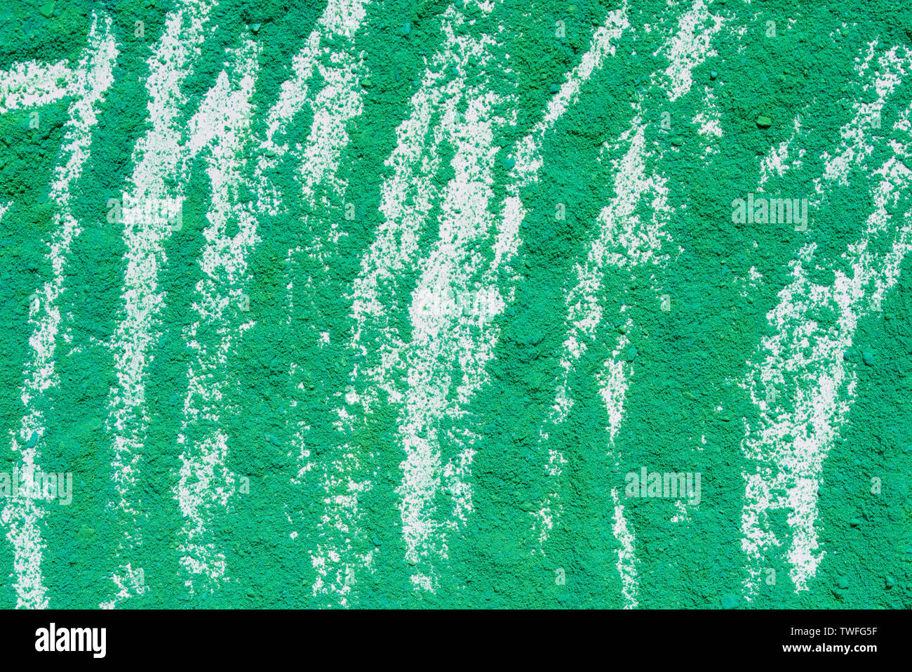 Grünes Pulver pigment Muster Hintergrund Makro Stockfoto