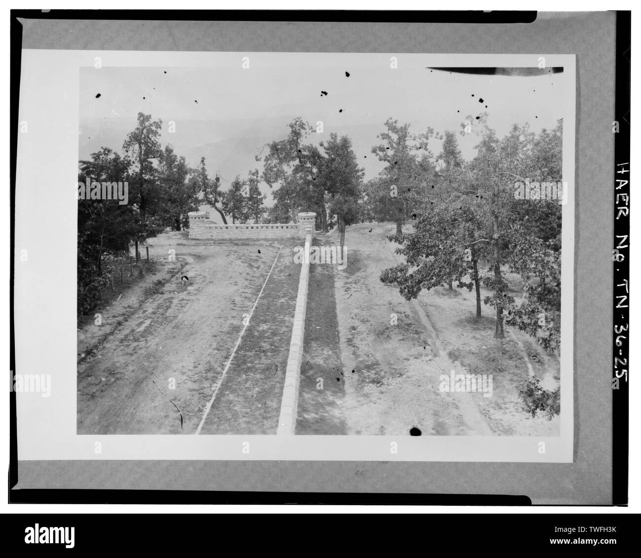 POINT PARK-, Wand- und Auffahrt. - Chattanooga National Military Park Tour Straßen, Chattanooga, Hamilton County, TN; US-Krieg; National Park Service; Davis, Tim, Historiker; Brooks, Peter, Feld team Projektleiter; Croteau, Todd, Projektleiter; Junge, Kelly, Sender Stockfoto