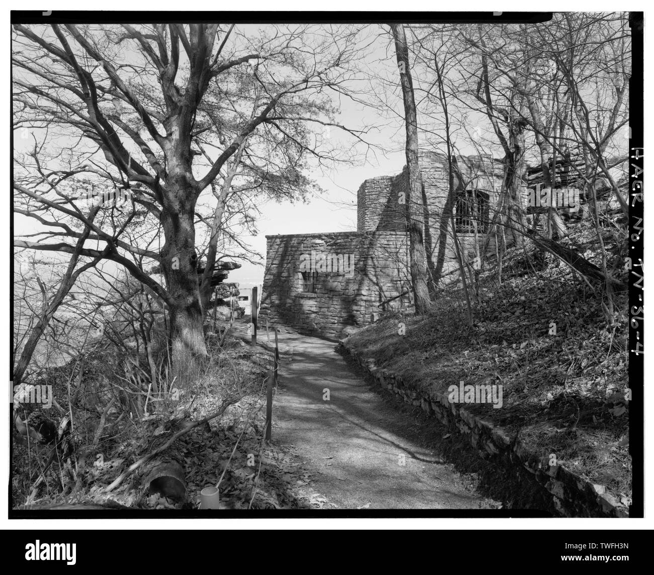 POINT PARK, OCHS MUSEUM. Blick NE. - Chattanooga National Military Park Tour Straßen, Chattanooga, Hamilton County, TN; US-Krieg; National Park Service; Davis, Tim, Historiker; Brooks, Peter, Feld team Projektleiter; Croteau, Todd, Projektleiter; Junge, Kelly, Sender Stockfoto