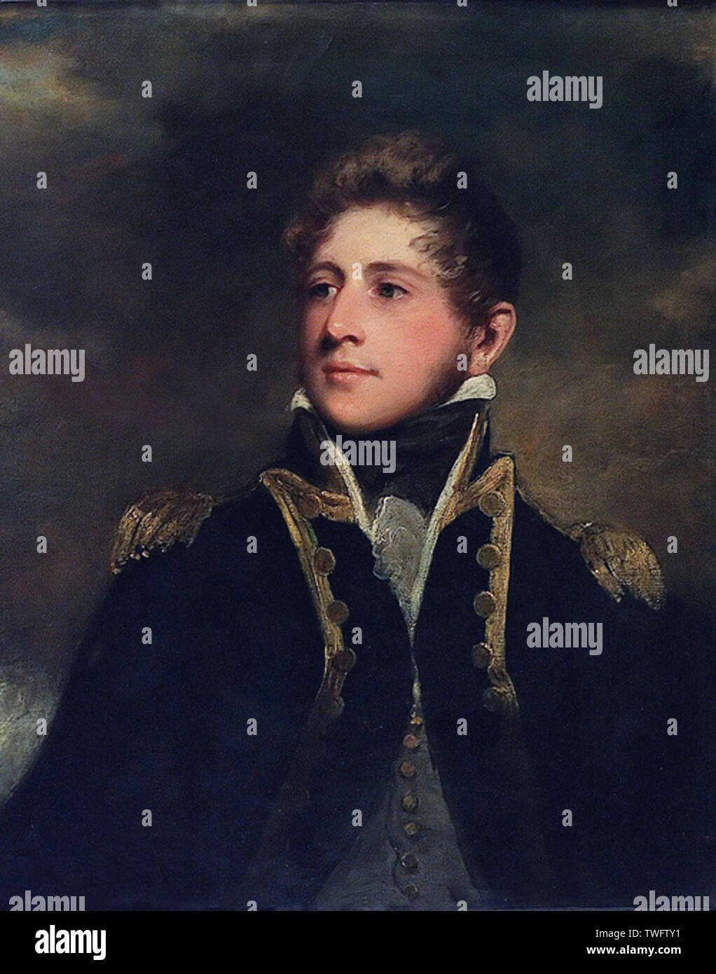 John Hoppner - Kapitän Peter Parker 1808 Stockfoto