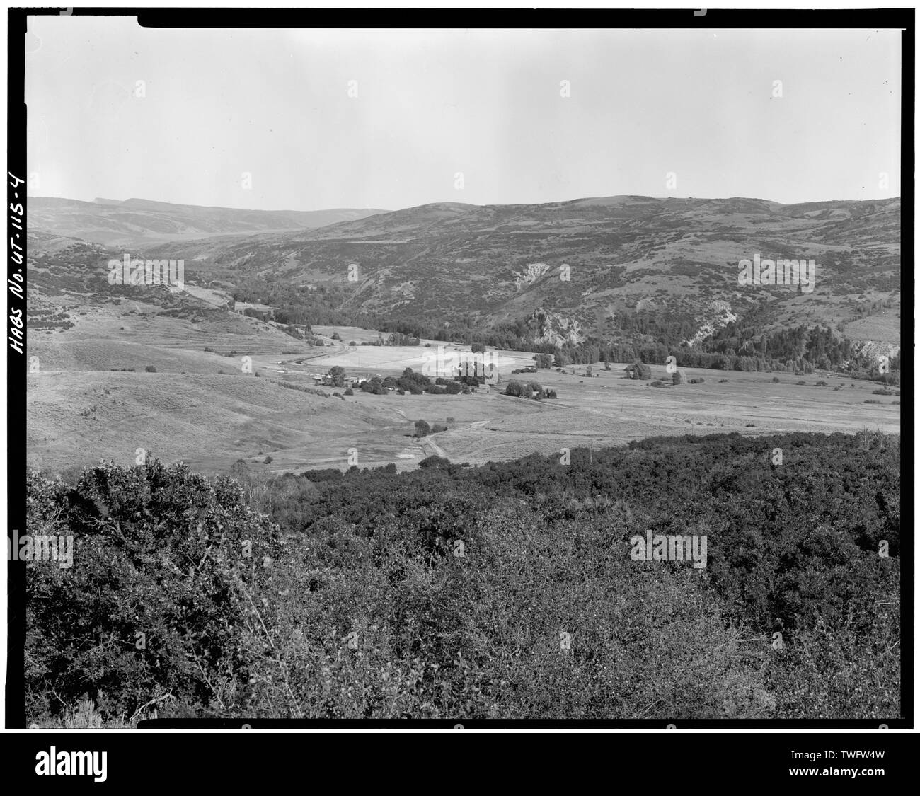 PROVO RIVER VALLEY. Blick nach Nordosten. - Jordanelle Tal, Heber City, Wasatch County, UT Stockfoto