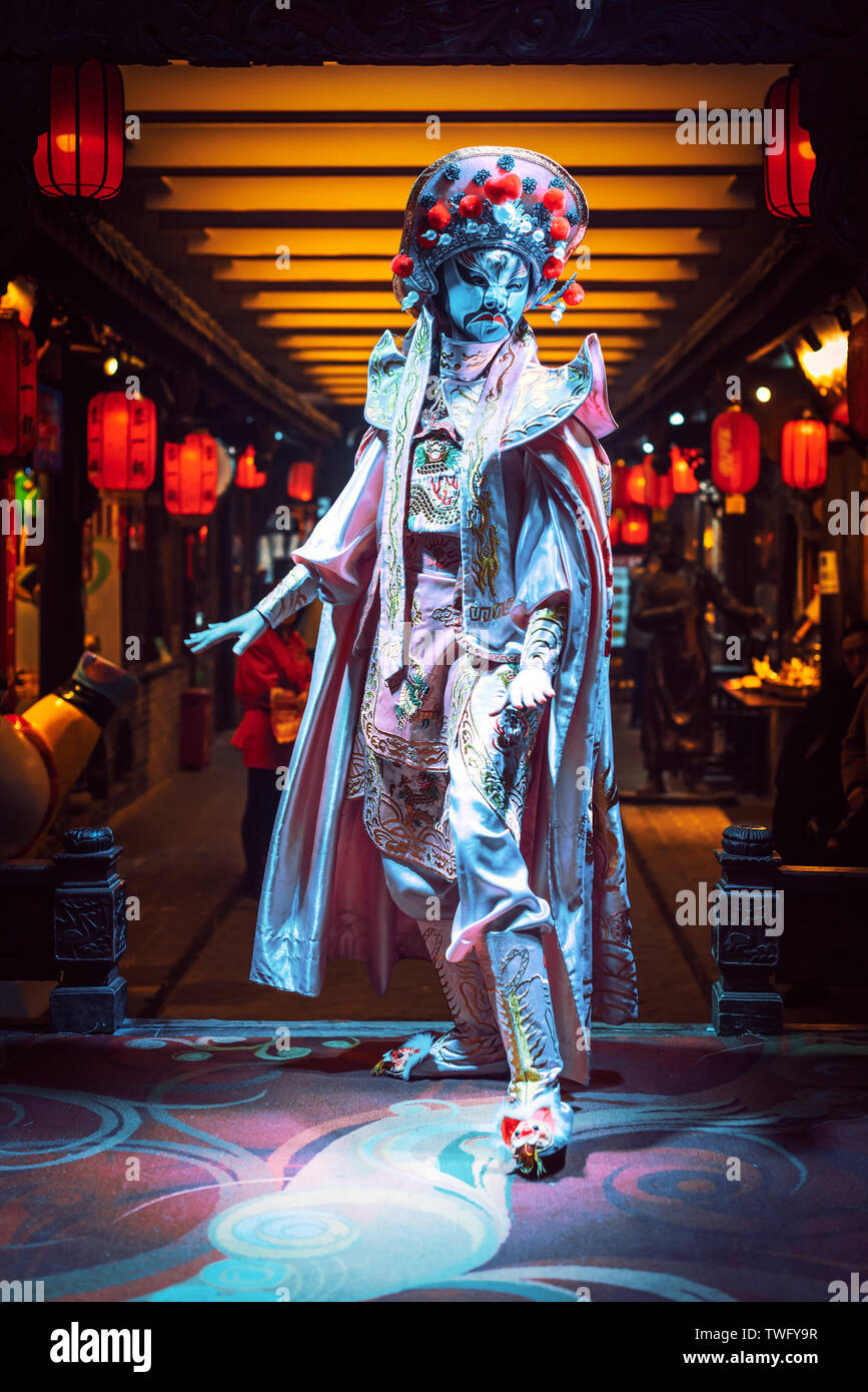 Sichuan Oper Gesicht - Stockfoto