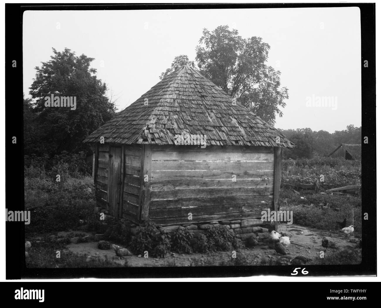 - Plank Fleisch Haus, Centerville, Fairfax County, VA Stockfoto