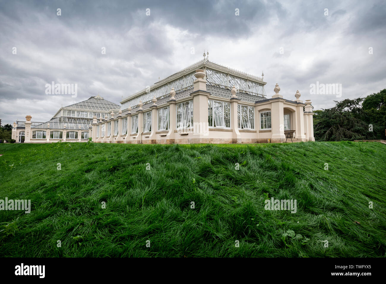 Ein Gewächshaus in Kew Gardens in London. Stockfoto