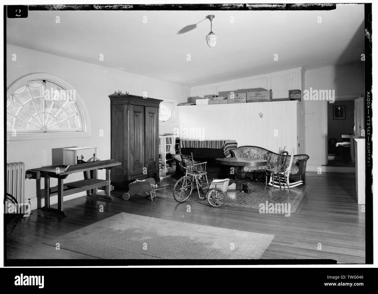 Spielzimmer, Juli 1941. - Springwood, Hyde Park, Dutchess County, NY Stockfoto
