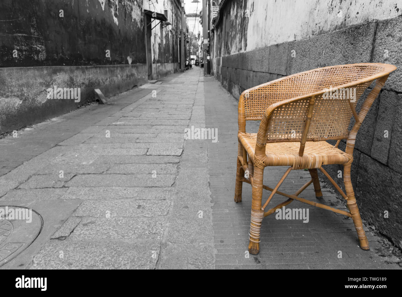 Alte Straße alte Lane, Suzhou Stockfoto