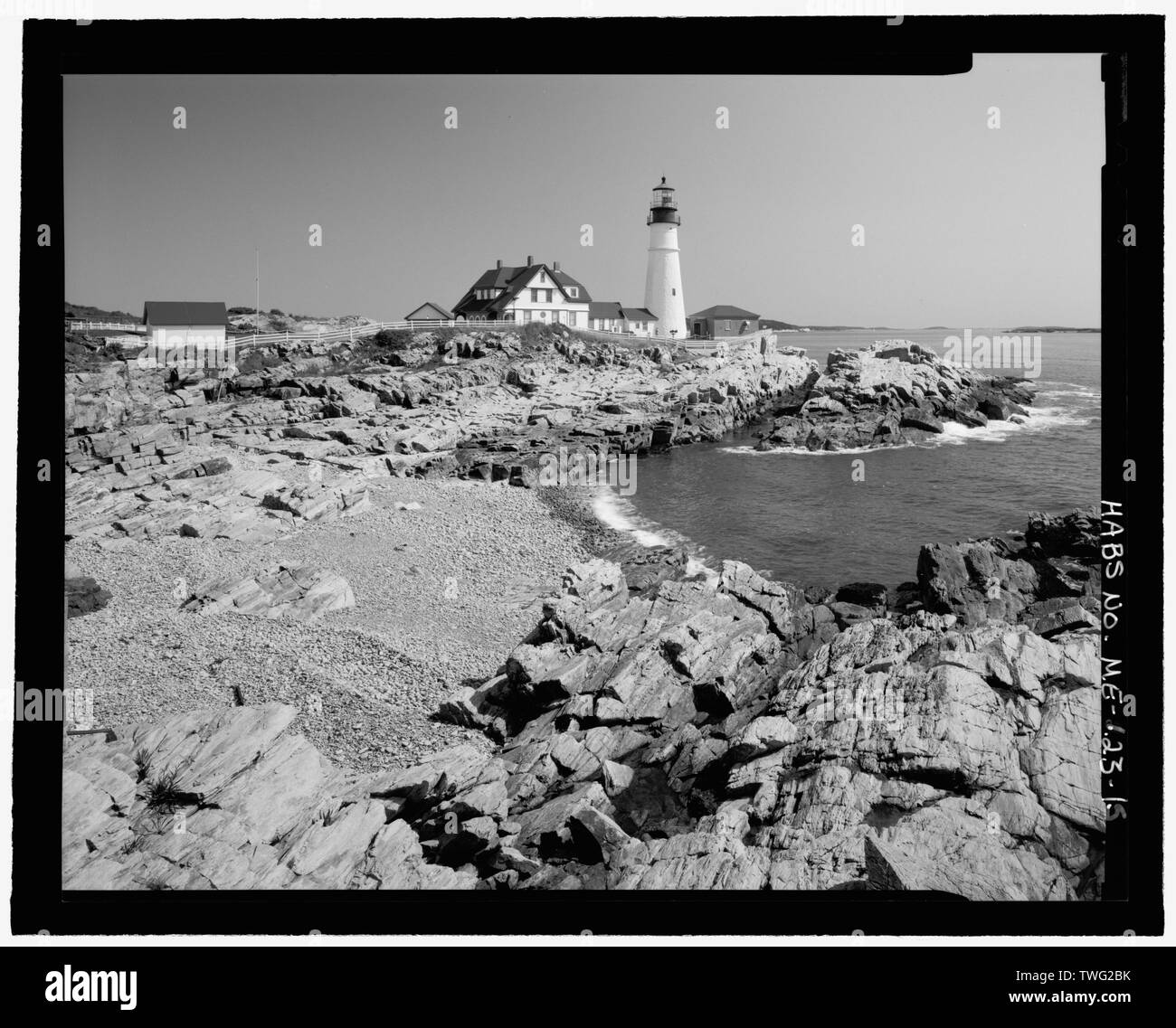 - Portland Head Light Portland Head, ca. 1-2 km östlich von Shore Road, Cape Elizabeth, Cumberland County, Mich; der U.S. Coast Guard; Nichols, John; Bryant, Jonathan; Longfellow, Henry Wadsworth, Dana, Sally Field Team; Goiran, Philip, Feld Mannschaft; Baldwin, Jennifer, Sender; Boucher, Jack E, Fotograf; Kingsbury, Martha, Historiker; Myers, Denys Peter, Historiker; Reeves, F Blair, Historiker; Jahncke, Davis L, delineator; Benninger, Christopher C, delineator; Bach, Richard, Fotograf Stockfoto