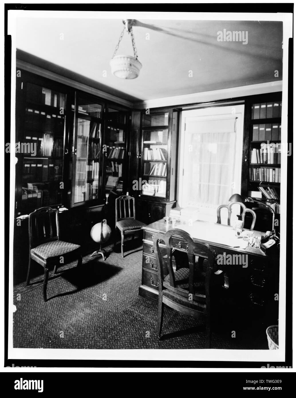 Presidential Office, Juli 1941. - Springwood, Hyde Park, Dutchess County, NY Stockfoto