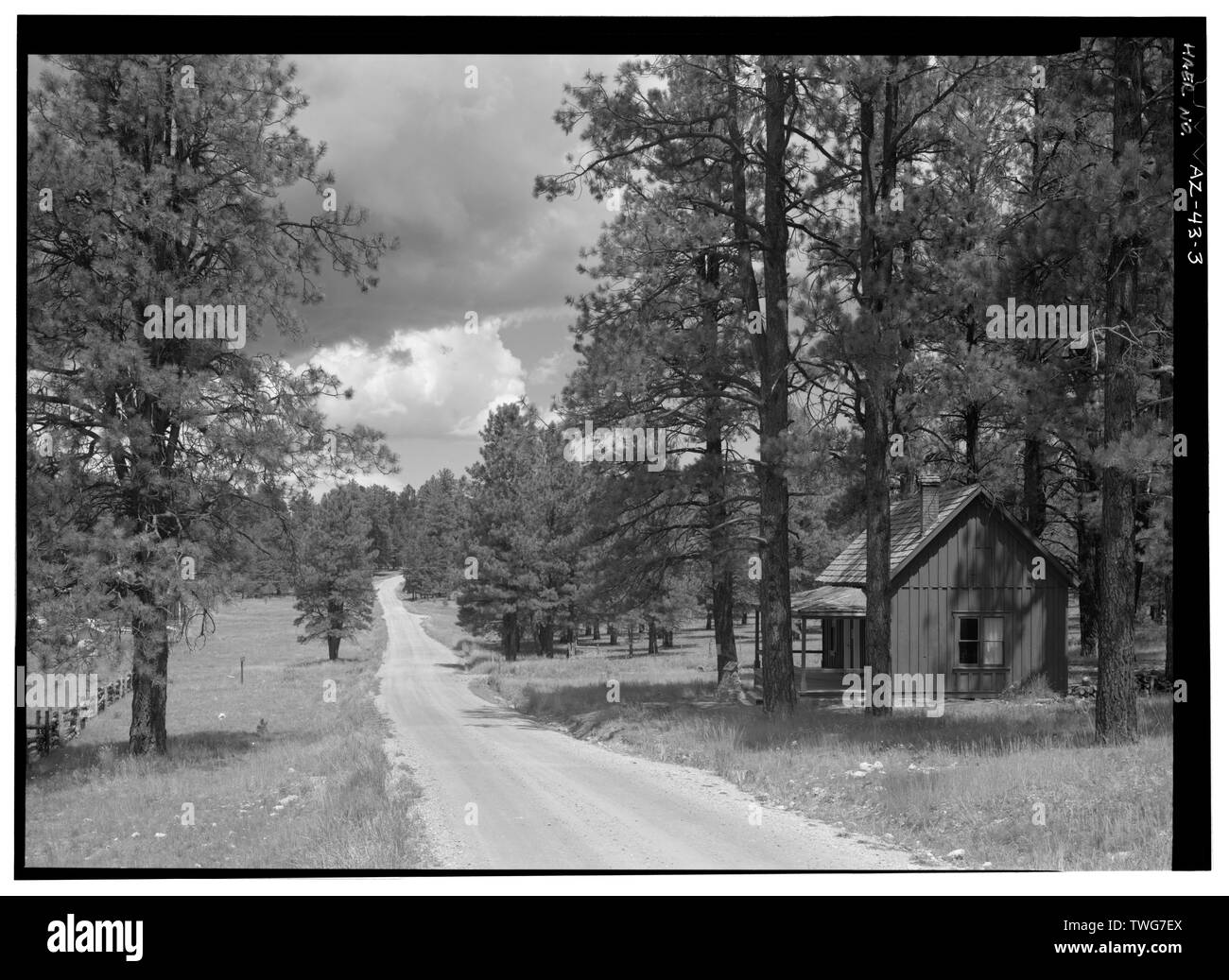 RANGER STATION BEI JACOB SEE, MIT BLICK AUF NNW. - Eingang Nord Straße, zwischen kleinen Park und Bright Angel Point, Grand Canyon, Coconino County, AZ Stockfoto RANGER STATION BEI JACOB SEE, MIT BLICK AUF NNW. - Eingang Nord Straße, zwischen kleinen Park und Bright Angel Point, Grand Canyon, Coconino County, AZ Stockfoto