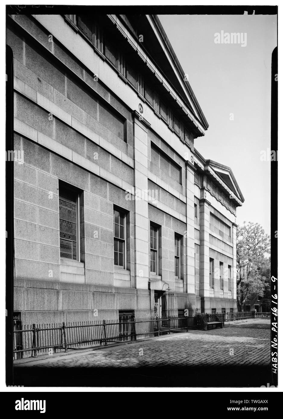 Hintere EAST SIDE von Struktur, aus dem Südosten - Bibliothek Gesellschaft von Philadelphia, Fethiye Zweig, 900 South Broad Street, Philadelphia, Philadelphia County, PA Stockfoto