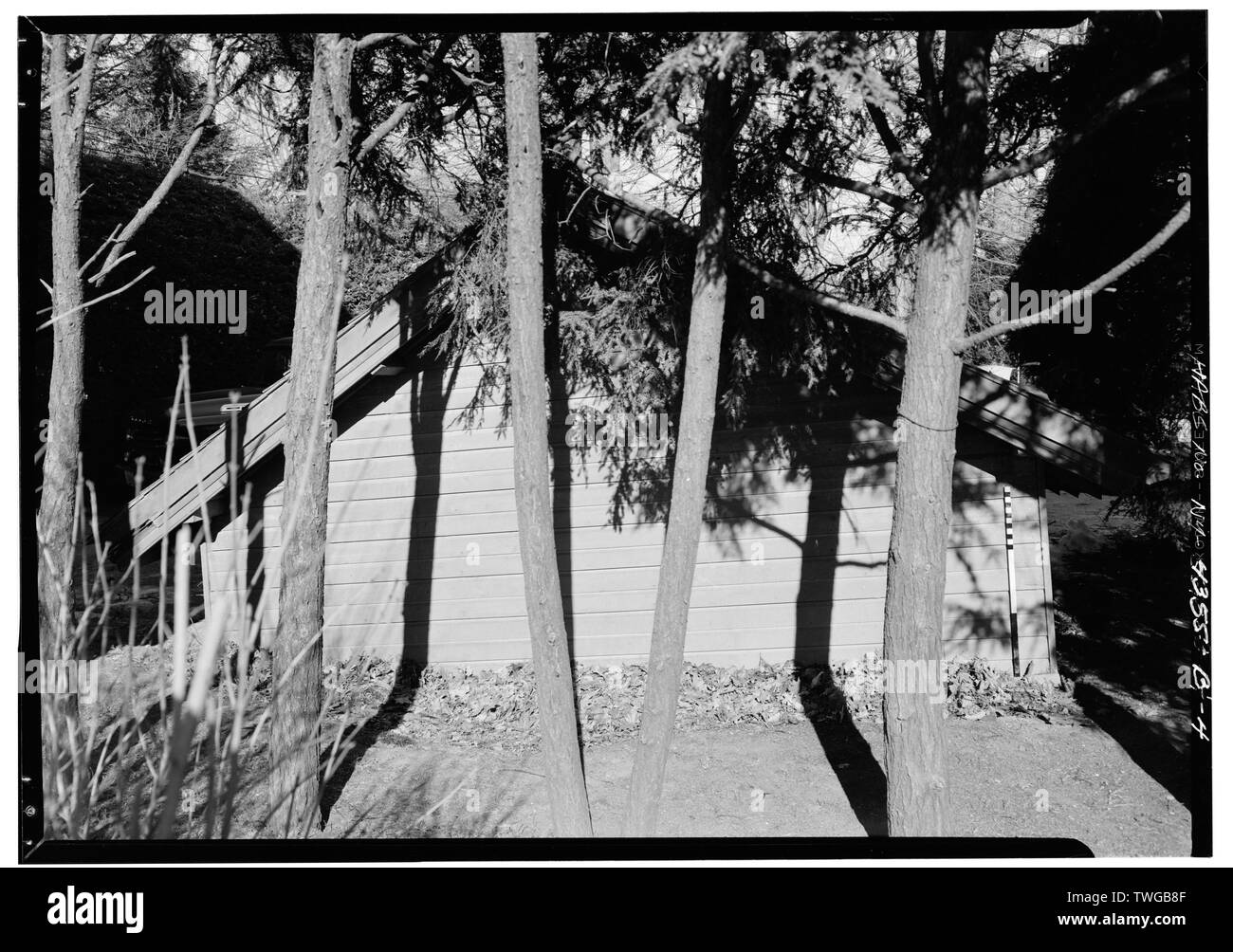 Hintere Höhe: Springwood, Ice House, Hyde Park, Dutchess County, NY Stockfoto